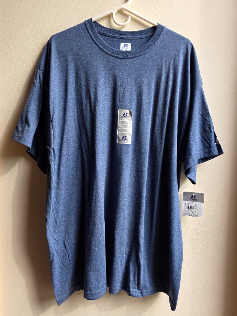 NWT Russell Athletic Plain Light Blue T-Shirt Big & Tall Size XXL